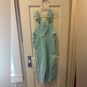 Vintage Hush Puppies teal chord overalls